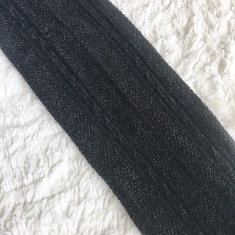 Black Cable-knit Sweater Tights